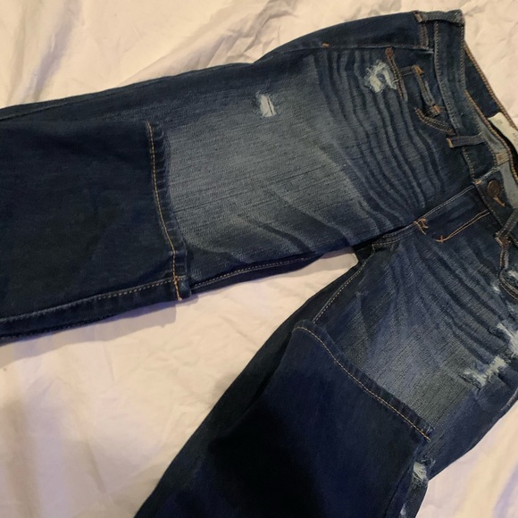 Abercrombie and Fitch Dark Distressed Jeans - Picture 2 of 3